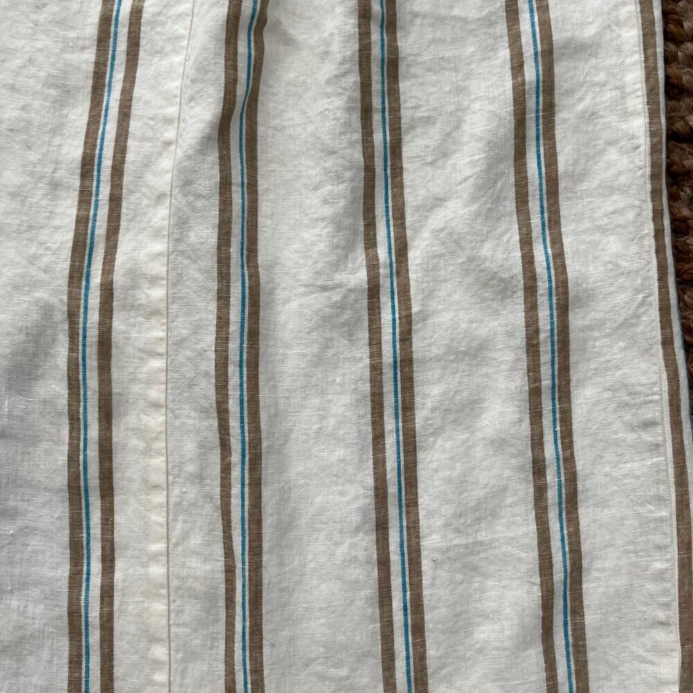 Madewell Column Maxi Skirt 100% Linen Surplus Stripe Size L NWOT Resort Coastal - Picture 9 of 10